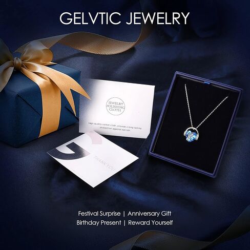 Necklaces for Women Music Note Necklace Heart Pendant Necklaces Birthstone Crystal Jewelry Christmas Mother Day Valentine Anniversary Birthday Gift for Her Mom Wife Girlfriend Daughter in Kuwait