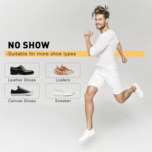 جوارب FULLSOFT للرجال بدون عرض - 4/7 أزواج من القطن الرقيق غير القابل للانزلاق جورب كاحل غير مرئي للرجال in Kuwait