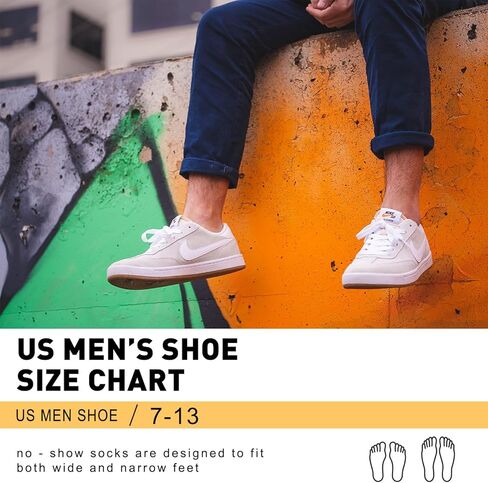 جوارب FULLSOFT للرجال بدون عرض - 4/7 أزواج من القطن الرقيق غير القابل للانزلاق جورب كاحل غير مرئي للرجال in Kuwait