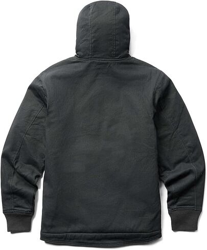 WOLVERINE Men's Upland Sherpa Lined Hooded Jacket, Black in Saudi Arabia