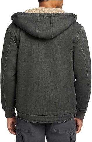 WOLVERINE Men's Upland Sherpa Lined Hooded Jacket, Black in Saudi Arabia