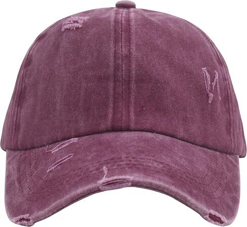 Muryobao النساء ذيل حصان قبعات البيسبول متقاطع شبكة القبعات عالية فوضوي كعكة Ponycap قبعات سائقي الشاحنات in Kuwait