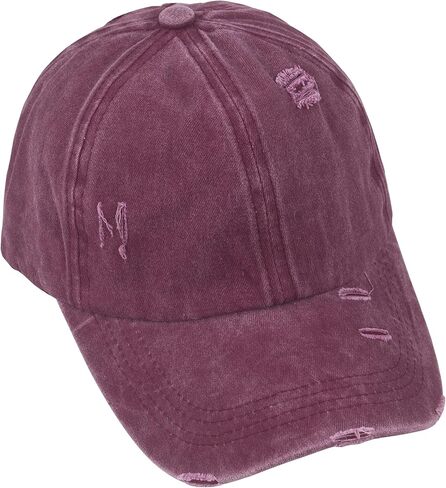 Muryobao النساء ذيل حصان قبعات البيسبول متقاطع شبكة القبعات عالية فوضوي كعكة Ponycap قبعات سائقي الشاحنات in Kuwait