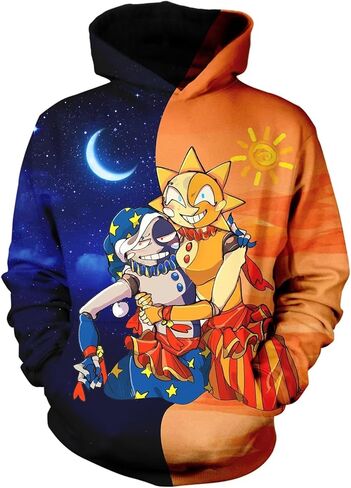 OUCQD 3D Printed Sweatshirt, Cartoon Hoodie, Game Trend Hoodies, Suitable For Cosplay Party in Kuwait