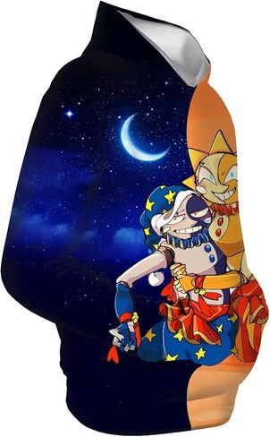 OUCQD 3D Printed Sweatshirt, Cartoon Hoodie, Game Trend Hoodies, Suitable For Cosplay Party in Kuwait