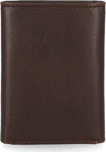 Harley Davidson Men's Leather RFID Blocking Trifold Wallet, Brown (Indo) in Saudi Arabia