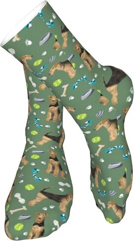 اوتوز جوارب رياضية للكاحل للرجال من ايرديل تيرير تويز للكلاب من سلالات الكلاب بلون اخضر متوسط للرجال والنساء، جوارب قطنية, أسود, مقاس واحد in Kuwait