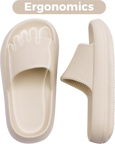 OUYADU Kids Cloud Slides Boys Girls Flip Flops Slip On Beach Sandals Youth Pool Shower Shoes EVA Summer Slippers（11 Little Kids - 6 Big Kids） in Saudi Arabia