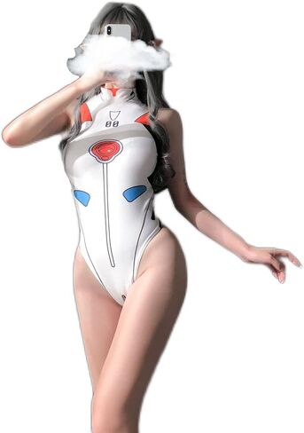 SINMIUANIME المرأة قطعة واحدة أنيمي ملابس السباحة حفلة عالية قطع ارتداءها تأثيري يوتار تيدي مجموعة الملابس الداخلية in Saudi Arabia