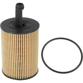 X AUTOHAUX Car Engine Oil Filter Replacement with 1 Pcs Sealing Ring No.295948 Plactic Yellow Black