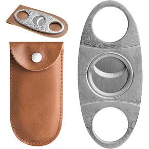 Cigar Cutter with Cigar Ashtray, Cigar Accessories Set Ash Tray with Detachable Outdoor Ashtray for Cigarettes Indoor Outdoor Cigar Gifts for Men