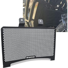 Worldmotop Radiator Guard Grill Protective Cover Compatible with Harley Pan America1250 1250 S RA1250 S Special 1250 2021 2022 Motorcycle Radiator Engine Protection Guard(black)