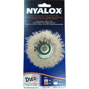 Dico Products 720083 Nonabrasive Cup Brush, White, 2.5 inch