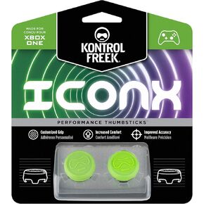 KontrolFreek Icon X Performance Thumbsticks for Xbox One and Xbox Series X | 2 Mid-Rise Convex | Green in Kuwait