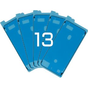 Risidamoy 5 PCS for iPhone 13 Waterproof Pre-Cut Adhesive Sticker for iPhone13 6.1" Repair Screen Water Resistant Antidust Sealing Sticker Fix Waterproof Seal Tape Kit A2631 A2633 A2634 A2635 A2482