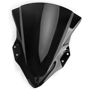Mad Hornets Motorcycle Windshield Tinted Windshield Windscreen Universal Motorcycle Windshield Windscreen ABS Fit for Ka-wa-saki 2018-2022 Ninja 400 Black