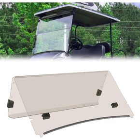 TechInovat Golf Cart Windshield for Yamaha Drive2 (2017-Up) Tinted Folding, Yamaha Golf Cart Windshield