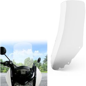 Xitomer Tall Windshield Windscreen Fit for KLR 650 Gen2 2018 2017 2016 2015 2014 2013 KLR650 2008-2018 Motorcycle Tall Windscreen (Clear)
