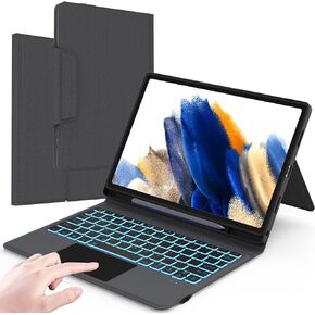 for Samsung Galaxy Tab A8 10.5 inch Case with Keyboard : Smart Touchpad, 7 Color Backlight, Multi-Angle Stand, All-in-one Keyboard Case for Galaxy Tab A8 10.5'' 2021/2022 (SM-X200/X205/X207)