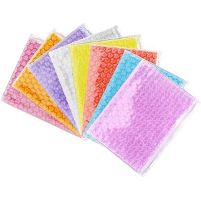 Suillty Clear Bubble Out Bags Zipper Packing Cushioning Bag Protective Pouches for Mailing and Packaging(8Packs)