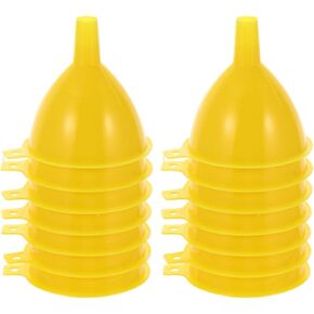 iplusmile 15pcs Plastic Funnel Small Plastic Scientific Funnel Filtering Funnel Lab Funnel Filtering Buchner Funnel for Labware Laboratory Experiment (60ML)
