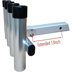 Brocraft Hitch Mount 4 Pole Rod Holder/Hitch Mount Fishing Rod Rack /Truck Rod Rack