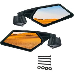 مرآة الرؤية الخلفية الجانبية 1.75 بوصة مرايا السباق المتوافقة مع UTV 2017-2020 Can Am Maverick X3 Max Turb 2006-2009 سوزوكي رباعية المتسابق 450 حزمة من 2 in Kuwait