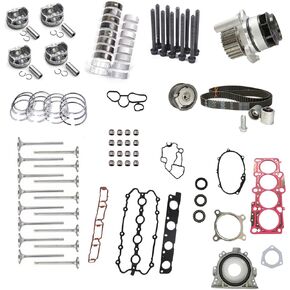 ThpeMakcr Engine Rebuild Kit Cylinder Head Gasket Kit Timing Belt With Water Pump Replacement for Volkswagen Eos Jetta A3 Repair Kit For 2.0T AXX BWA BPY