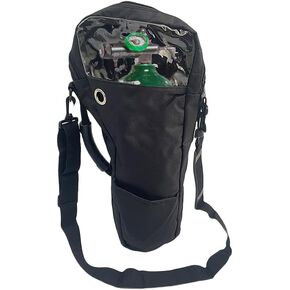 Oxygen Tank Backpack - Portable Cylinder Holder Bag Fits A, B, C, D, M2, ML6, M7 O2 Tank Carrier Pouch Accessories, 600D Oxford (16"Lx9"W)