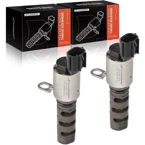 A-Premium 2-PC Exhaust Engine Variable Valve Timing (VVT) Solenoid Compatible with Subaru Outback 2010-2019, Legacy 2010-2019, Tribeca 2010-2014, 3.6L, Replace# 10921AA200, 10921AA190
