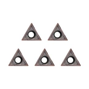 YUFUTOL Carbide Turning Inserts TCMT16T304 TCMT32.51 Carbide Inserts for Lathe Turning Tool CNC Lathe Turning Tool Holder Indexable Inserts for Steel Metal Machining, 5 Pieces