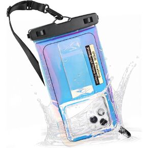Waterproof Phone Pouch IPX8 Cellphone Case for iPhone 15 14 13 12 Pro Max XS Samsung, Up to 6.7" Phone Dry Bag for Vacation Beach Pool Kayak Travel Essentials Adjustable Neck Lanyard Phone Pouch