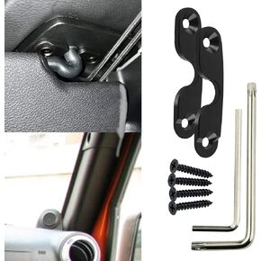 Sun Visor Repair kit for Jeep Wrangler, Upgrade Aluminum Alloy Sun Visor Repair Kit, Heavy Duty Sun Visor Clips Compatible with Jeep Wrangler JK 2018/ Wrangler 2018-2022/ Gladiator 2020-2022