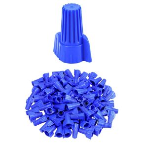 QWORK Yellow Winged Electrical Wire End Connectors Caps - 500 Pack Small Easy-Twist Grounding Wire Connector 18-10 AWG, P11 Type Screw Terminals