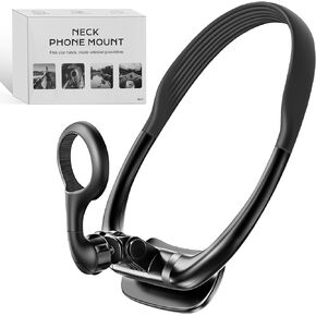 Magnetic Neck Phone Holder for Recording, Neck Tripod for iPhone, 360°& 180° Rotation POV/Vlog Selfie Hands-Free Video Recording Suitable for iPhone 12-15 Series and All Android Phones
