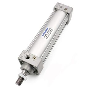Baomain Pneumatic Air Cylinder SC 50 x 150 PT 1/4, Bore: 50mm, Stroke: 150mm, Screwed Piston Rod Dual Action 1 Mpa