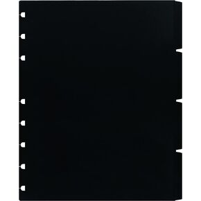 Rediform Blueline MiracleBind Notebook Accessory, Indexes, Black Poly (AFA9050T)