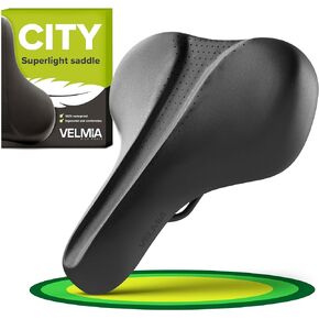 VELMIA [Superlight] Bicycle saddle extremely light and 100% waterproof, ergonomic and comfortable.