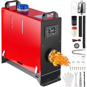 ChuBu Diesel Heater All in One 5KW/8KW 12V-24V Portable Diesel Air Heater with Muffler, Remote Control, LCD Monitor, 4.5L Tank, Fast Heating Defrost Defog for Campers, Truck, RV, Boat, Garage