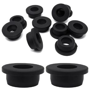 Rubber Grommets for Wiring, Automotive, Small T Type Top Hat Round Grommet for Rubber or Vinyl Tubing in Hydroponic, Wire Grommet 5/8" Drill Hole, 1/4" ID Silicone Grommet 15 Pack
