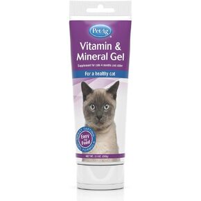 Pet-Ag Vitamin & Mineral Gel Supplement for Cats - 3.5 oz - Provides Basic Daily Vitamins & Minerals for Cats 4 Months and Older - Easy to Digest