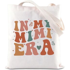 ENSIANTH Mimi Shopping Bag Mimi To Be Gift In My Mimi Era Mother’s Day Gift Best Mimi Ever Grandma Handle Bag Mimi Life Gift