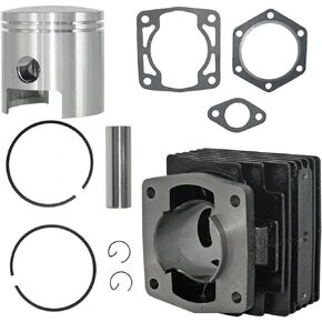 JDLLONG 14532-G1 Fit for EZGO 2 Cycle Gas Golf Cart Top End Rebuild Kit Cylinder & Piston 1976-1988（1977 1978 1979 1980 1981 1982 1983 1984 1985 1986 1987 ）