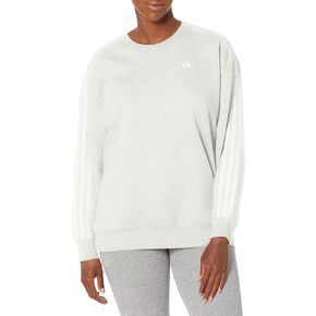 adidas Women's Essentials 3-Stripes Oversized Fleece Sweatshirt