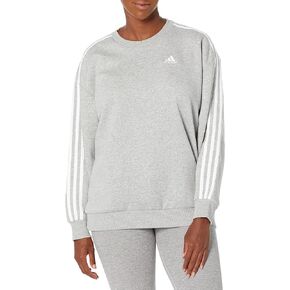 سويت شيرت صوف كبير الحجم للنساء من أديداس 3-Stripes
