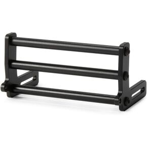 Aluminum Bull Bars 1/10 RC Crawler Front Bumper for Axial SCX10 TRX4 LCG Chassis FJ40 Power Wagon Cab Cliffhanger Body (Black)