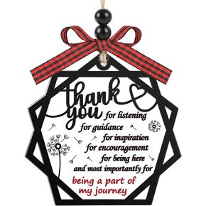 Thank You Gifts for Women Men Teacher Appreciation Inspirational Gift for Boss Colleague Friends Coworker Goodbye Farewell Gifts Leaving Job Gifts Acrylic Hanging Plaque Keepsake