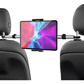 woleyi Car Headrest Tablet Holder Mount - [Anti Shake & Stretchable] Phone iPad Holder Back Seat for Car Between Kids Stand for iPad Pro 12.9 Air Mini, Galaxy Tabs, Switch, 4-13" Cell Phones & Tablets