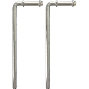 90° Bend Exhaust Hangers Universal Weld on Rod Zinc Plated Steel 2 Pack in Kuwait