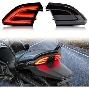 SAUTVS Smoked Black LED Tail Lights for Can Am Spyder, Rear Turn Signal Lights Brake Tail Lamps for Can-Am Spyder F3 All Models Accessories (2PCS)